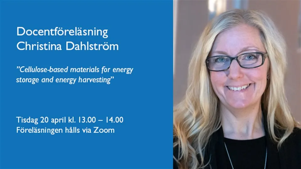 Annos- Docentföreläsning med Christina Dahlström