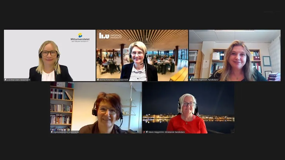 Medverkande Lilly-Mari Stens licentiatseminarium