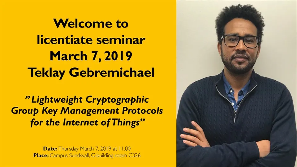 Teklay Gebremichael licentiate seminar