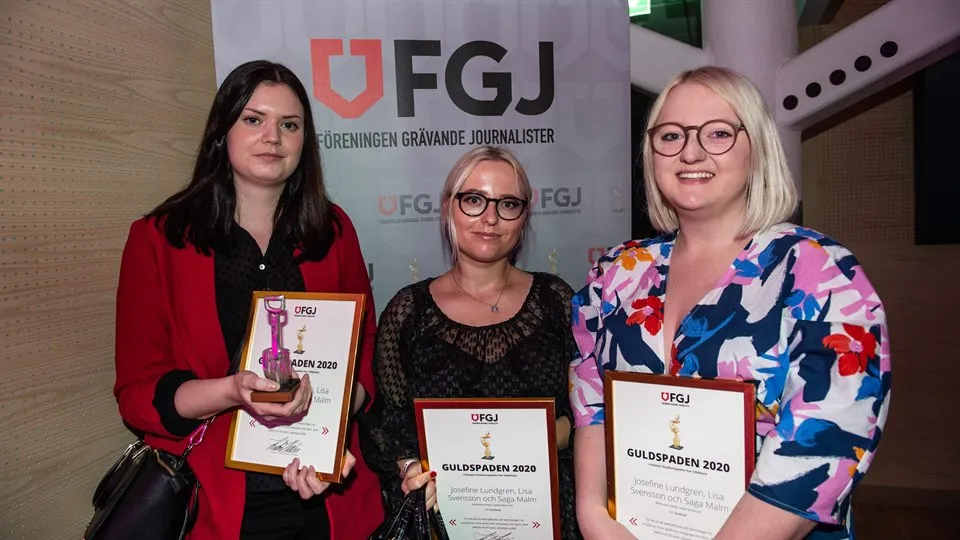 Josefine Lundgren, Lisa Svensson och Saga Malm 