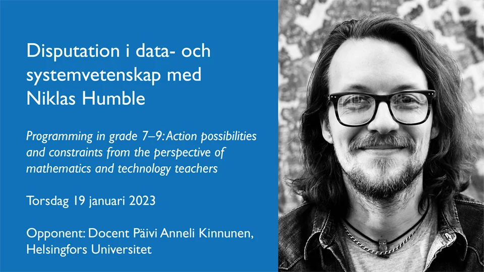 Niklas Humble disputerar 19 januari 2023