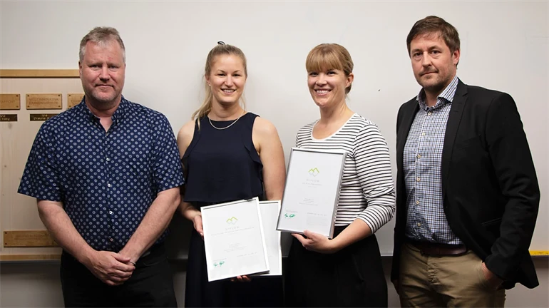 Prisutdelning Bästa exjobb Region JH2019