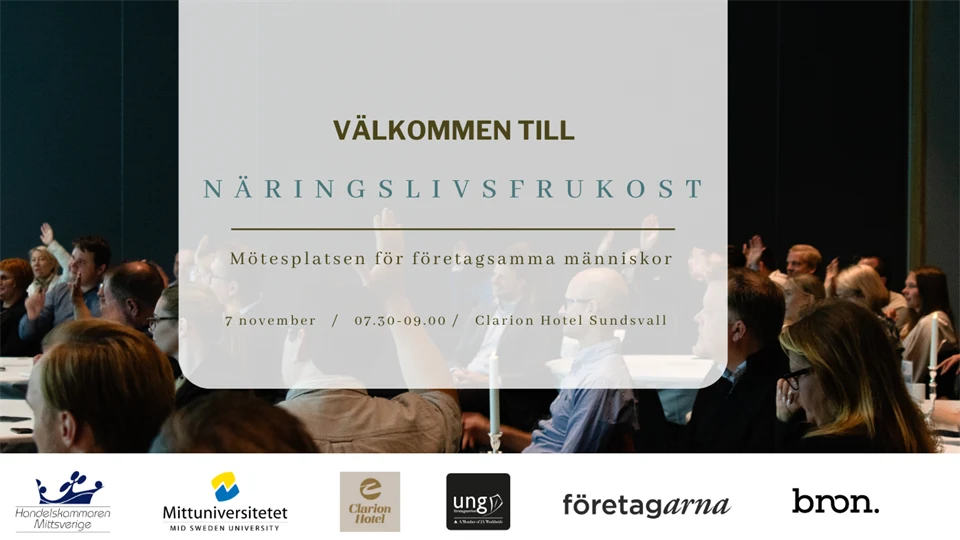 Näringslivsfrukost 7 november.