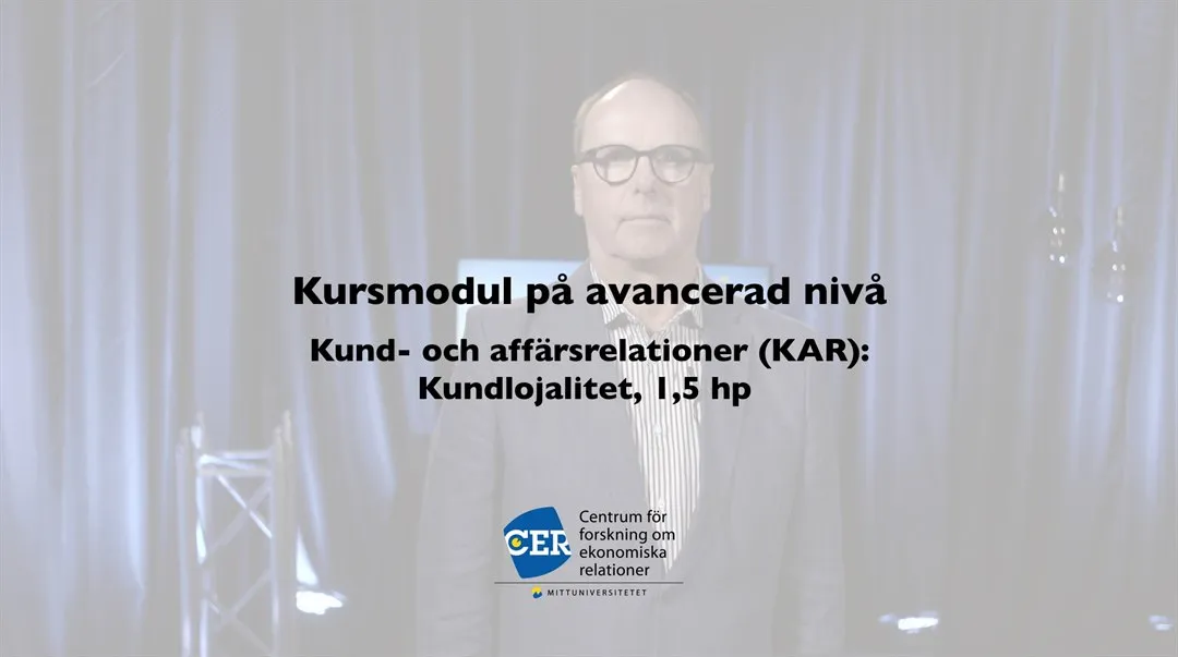 CER - Kursmodul på avancerad nivå Tommy