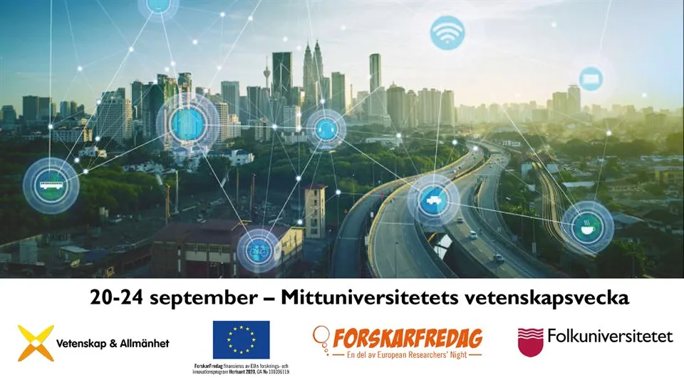 ForskarFredag bild på stad med sensorer 