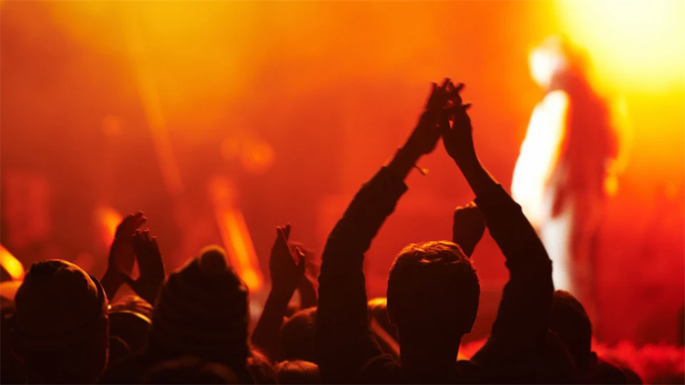 publik vid musikevent