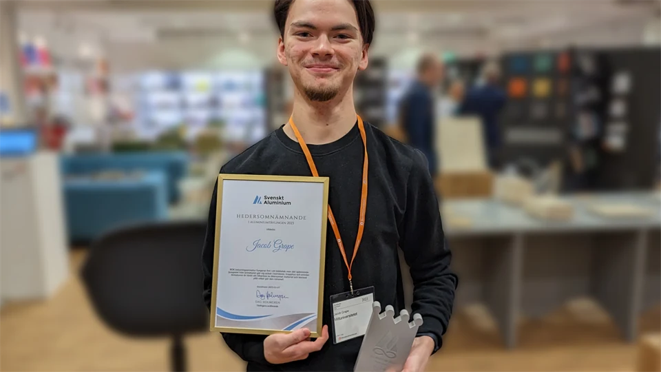 Jacob Grape med sitt pris