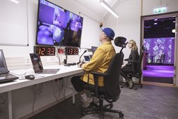 Kontrollrummet i RCR labbet, Mittuniversitetet 