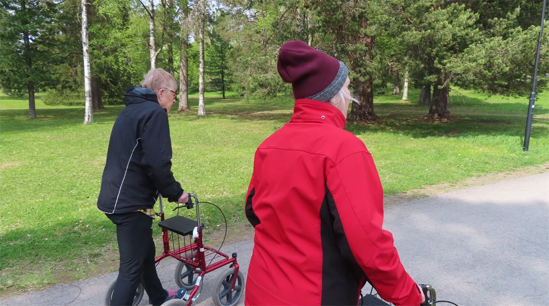 Promenad med rullator