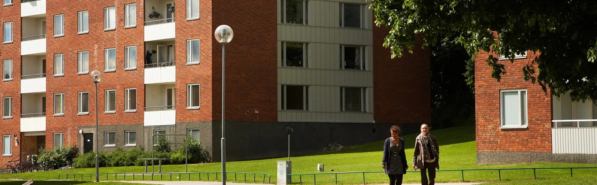 Bostadsområde, lägenhetshus, förort