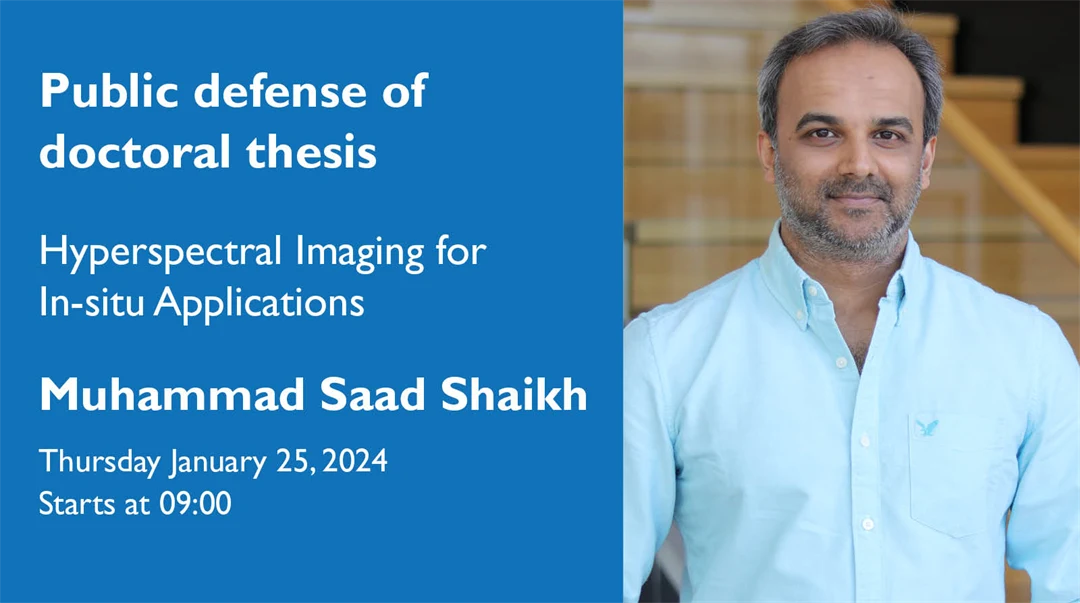 Public defense of doctoral thesis with Muhammad Saad Shaikh