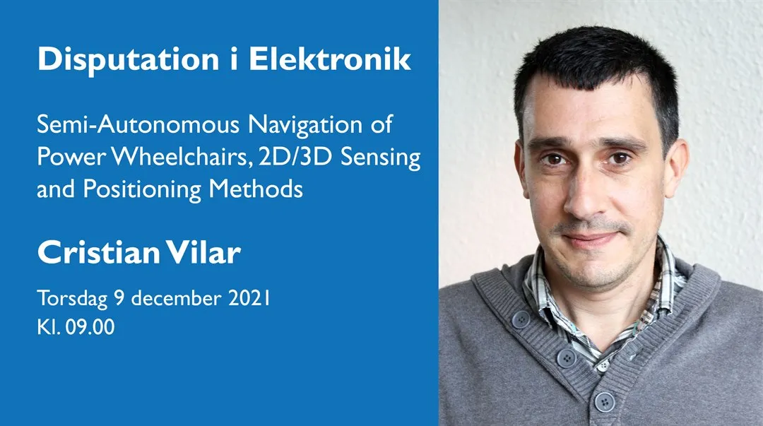 Disputation i elektronik med Cristian Vilar.