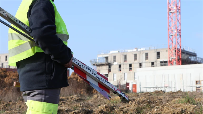 Byggarbetare vid bygge