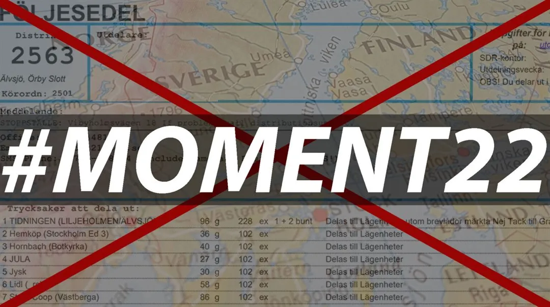 Bild på ett dokument med texten moment22