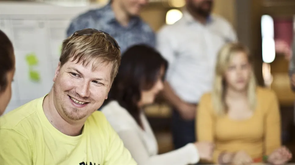 Workshop med studenter i samverkansavdelningens lokaler i Östersund