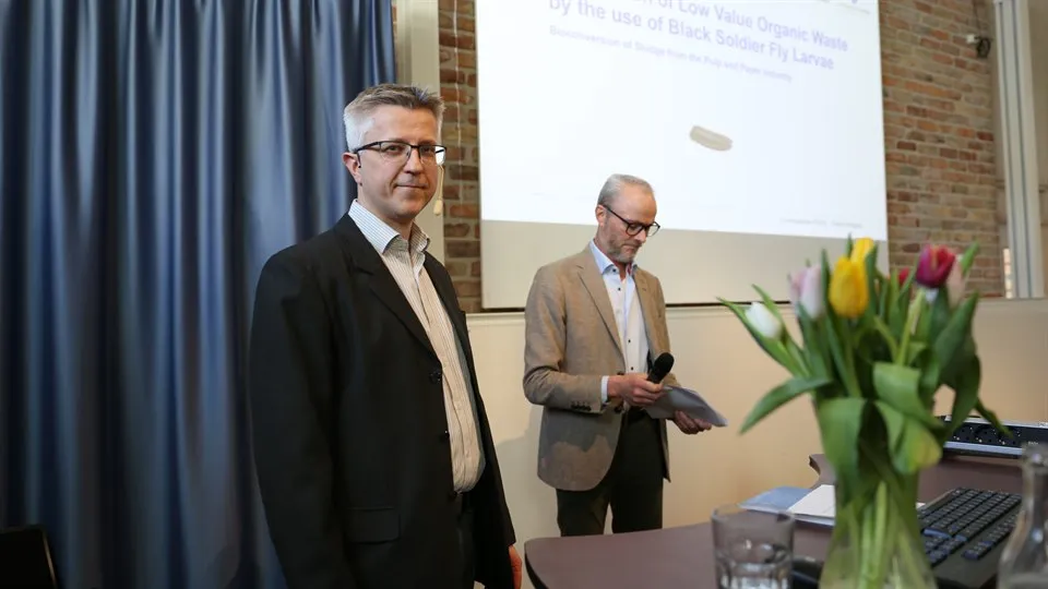 Robert Norgren presenterar sin avhandling