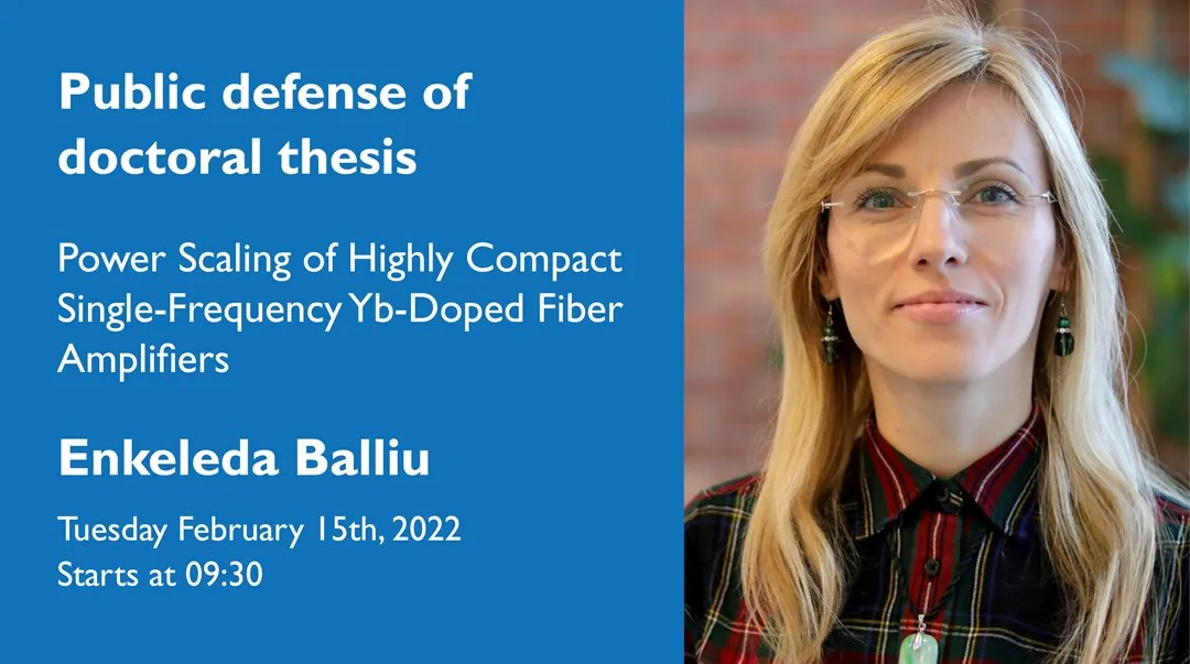 Public defense of doctoral thesis with Enkeleda Balliu.