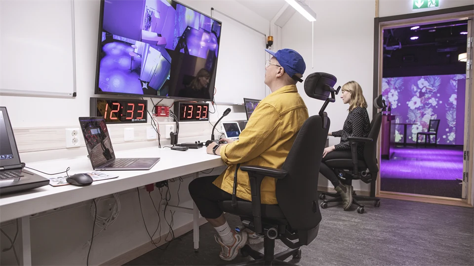 Control room, RCR lab, Mid Sweden University