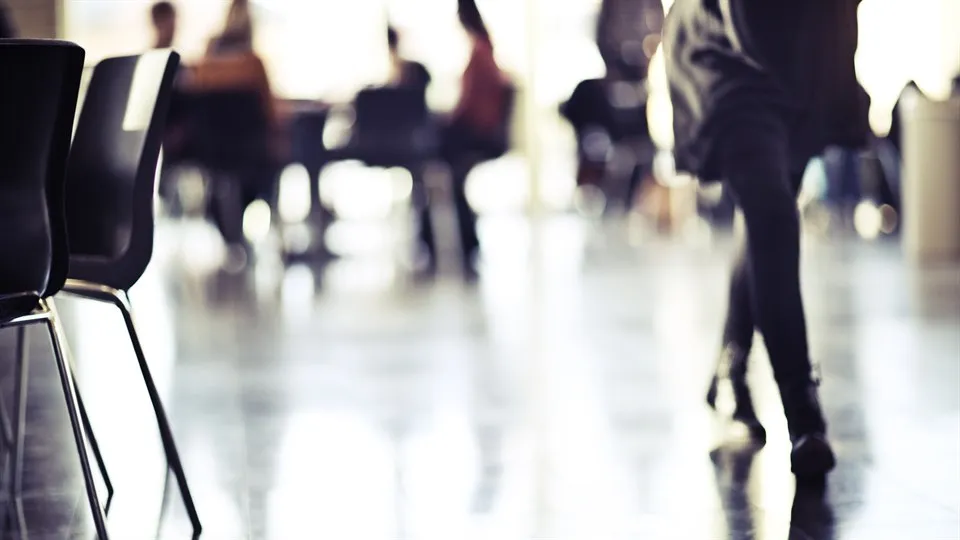 På väg till grupparbete 