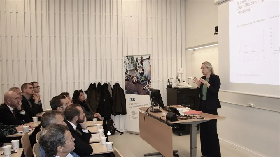 Cecilia Skingsleys föredrag om minusränta