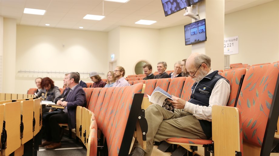 Åhörare vid disputationen