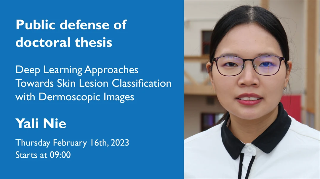 Public defence of doctoral thesis with Yali Nie.