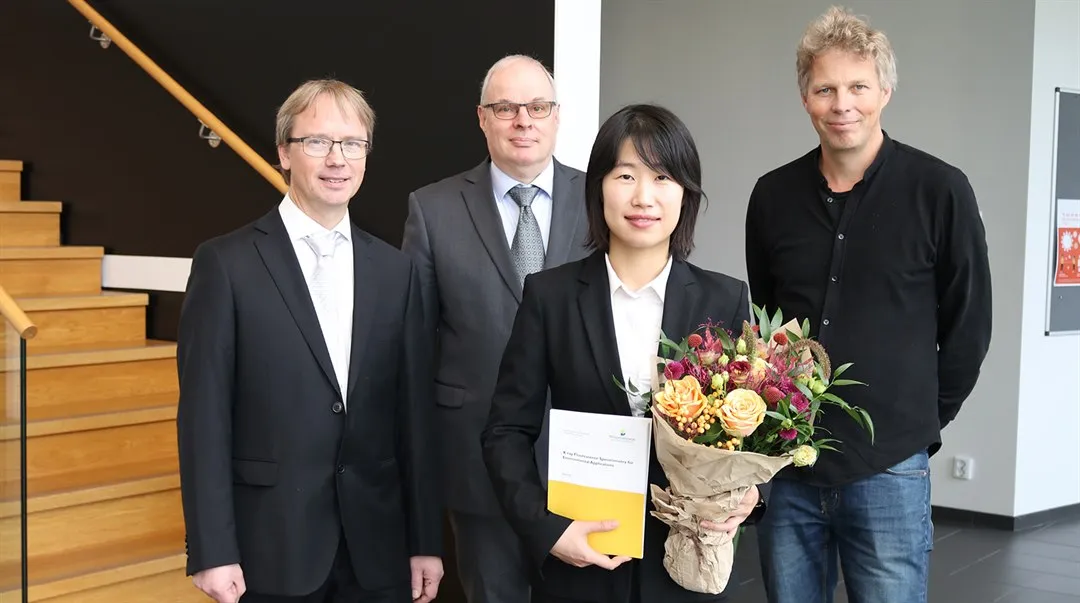 Siwen An licentiate, with opponent and supervisors