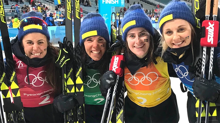 Damstafettlaget OS Peyongchang 2018